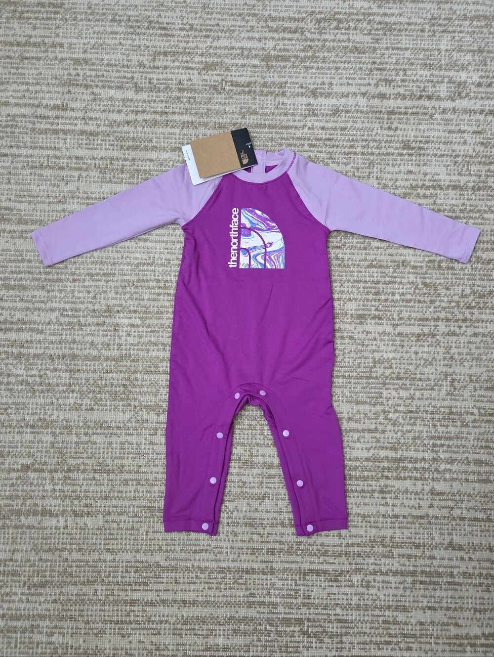 The North Face Infant Girls Amphibious Sun One Piece Bodysuit